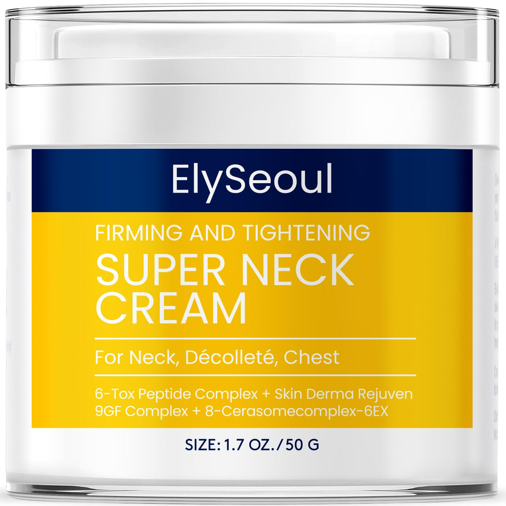 Crema ElySeoul para cuello en botella, aplicación suave para hidratación profunda.