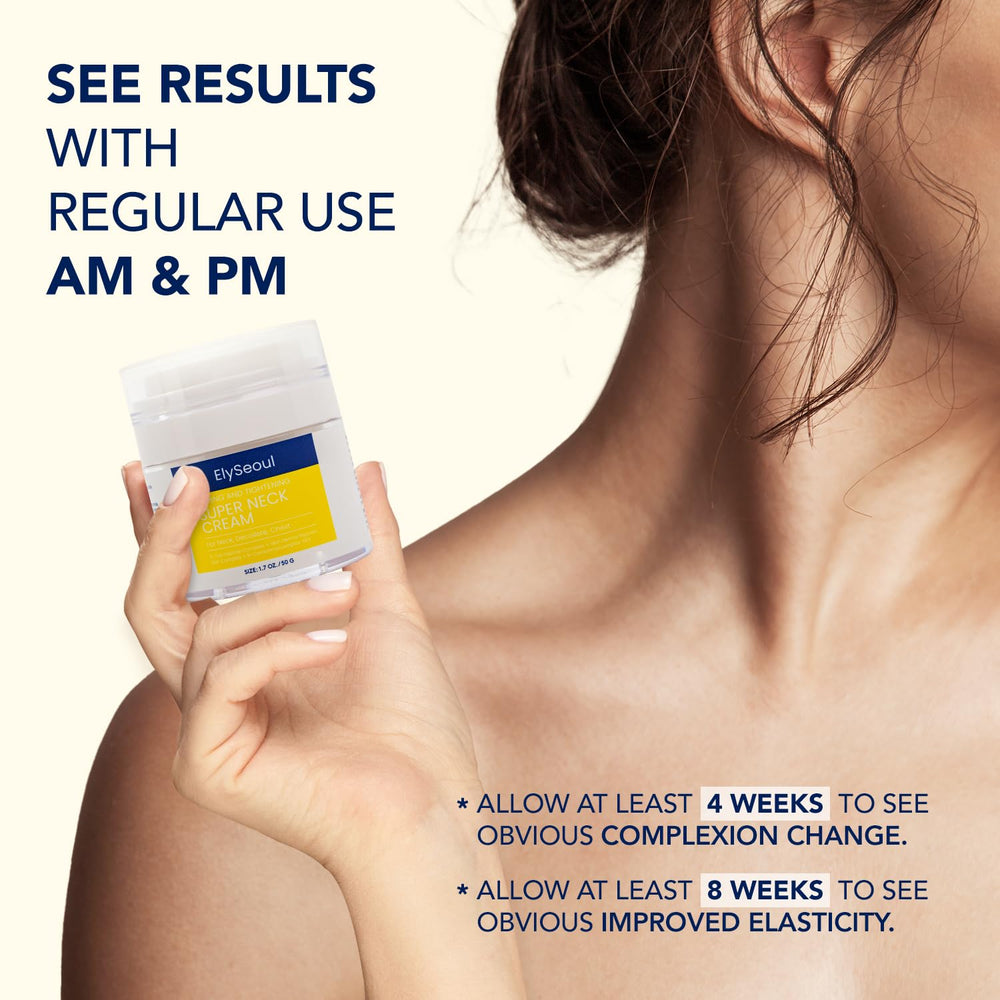 Masaje suave con ElySeoul, mejora la elasticidad del cuello.