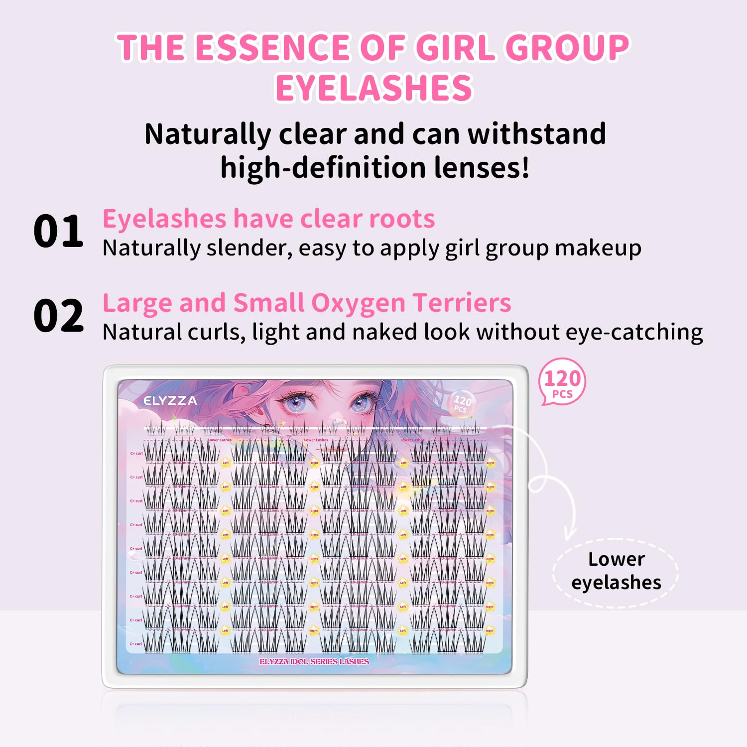 ELYZZA Idol lash application tools image demonstrates DIY lash placement precision.