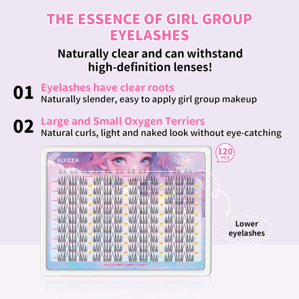 ELYZZA Idol lash application tools image demonstrates DIY lash placement precision.