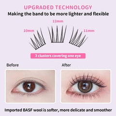 ELYZZA Idol lash band detail highlights thin, comfortable, knot-free band.