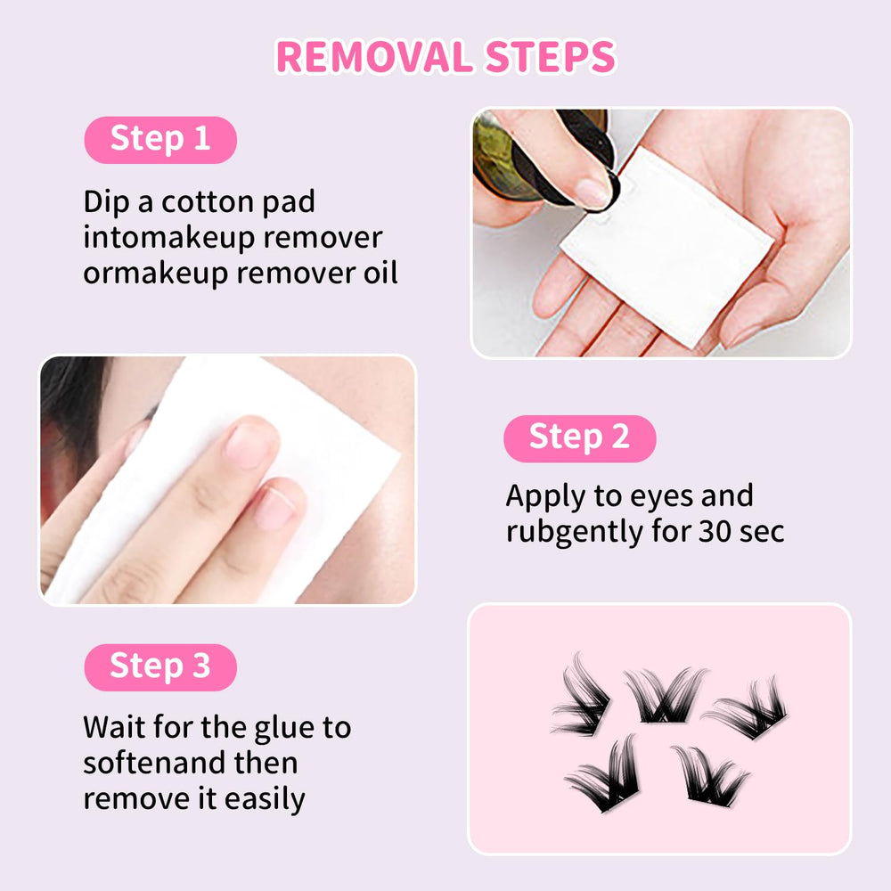 ELYZZA Idol lash packaging shows reusable trays and care guidance.