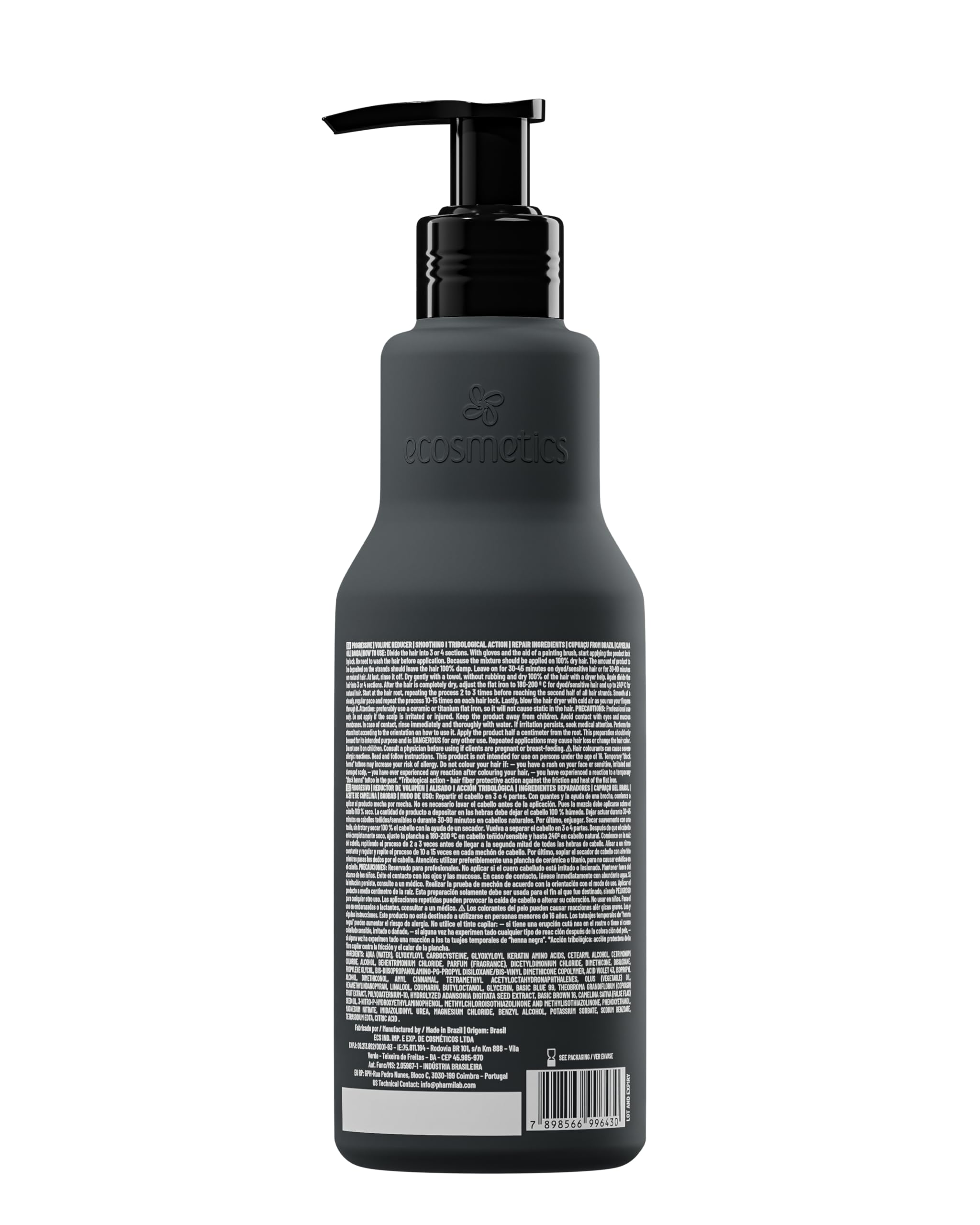 EMAX ECOSMETICS treatment result shows shiny straight hair