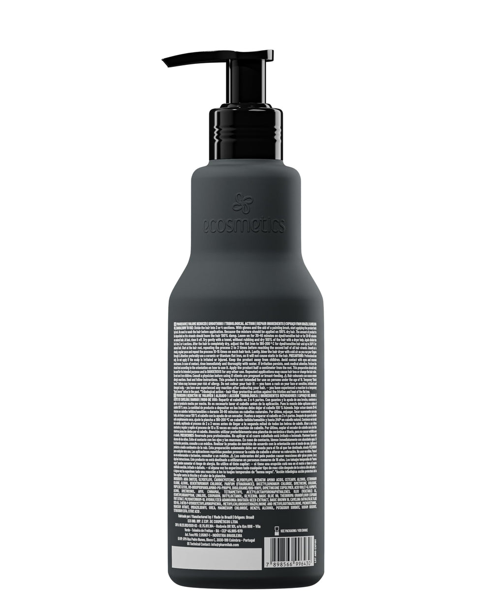 EMAX ECOSMETICS treatment result shows shiny straight hair