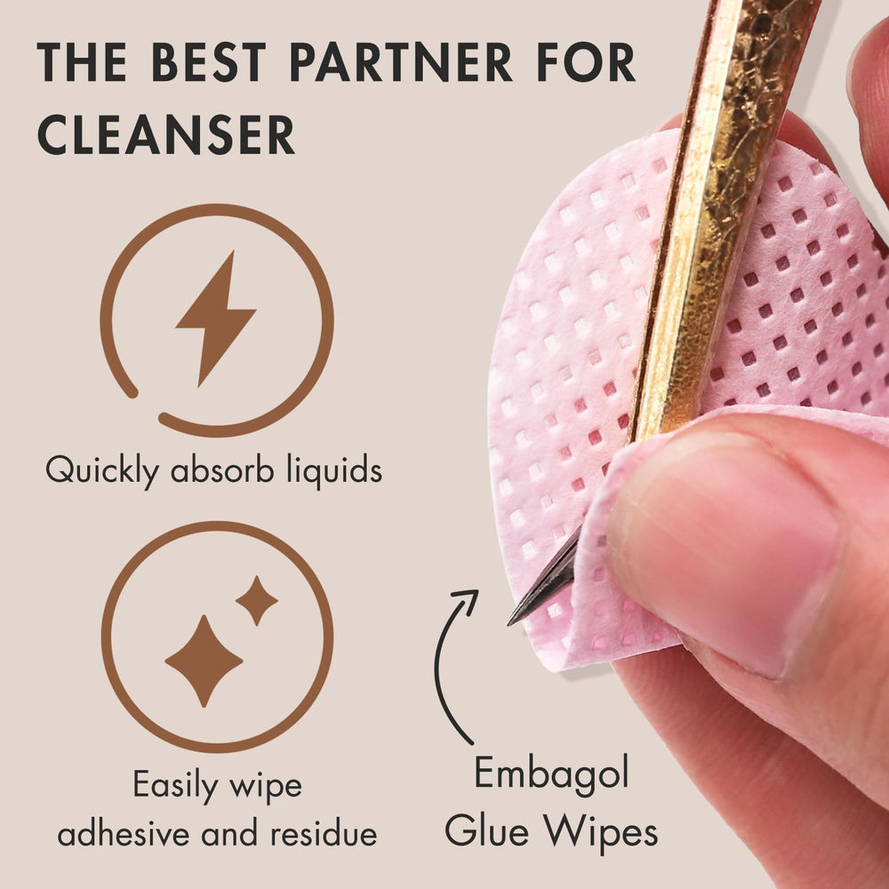 Embagol glue remover solution bottle for quick residue cleanup