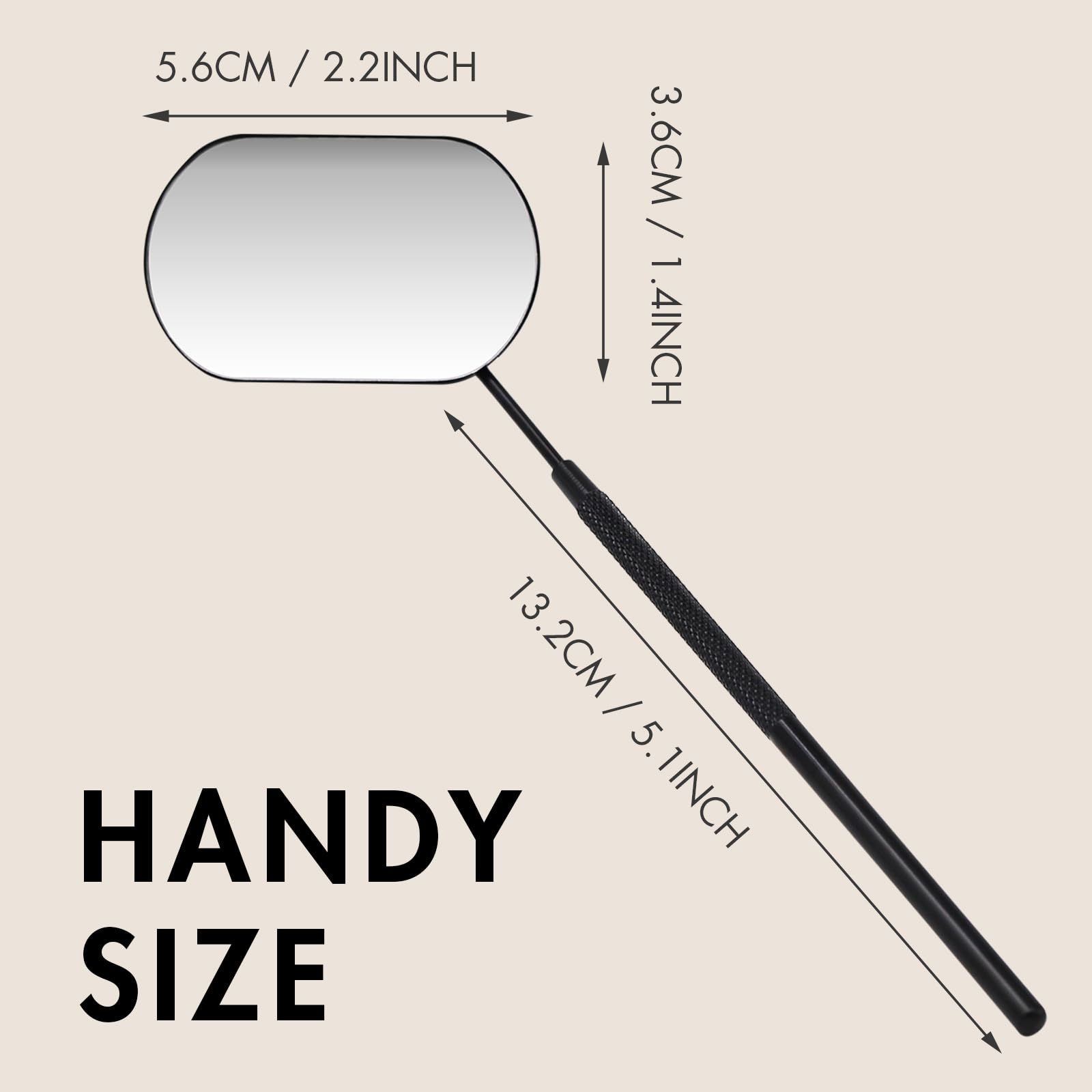 Embagol Lash Mirror Easy Care resists adhesive damage for quick maintenance.