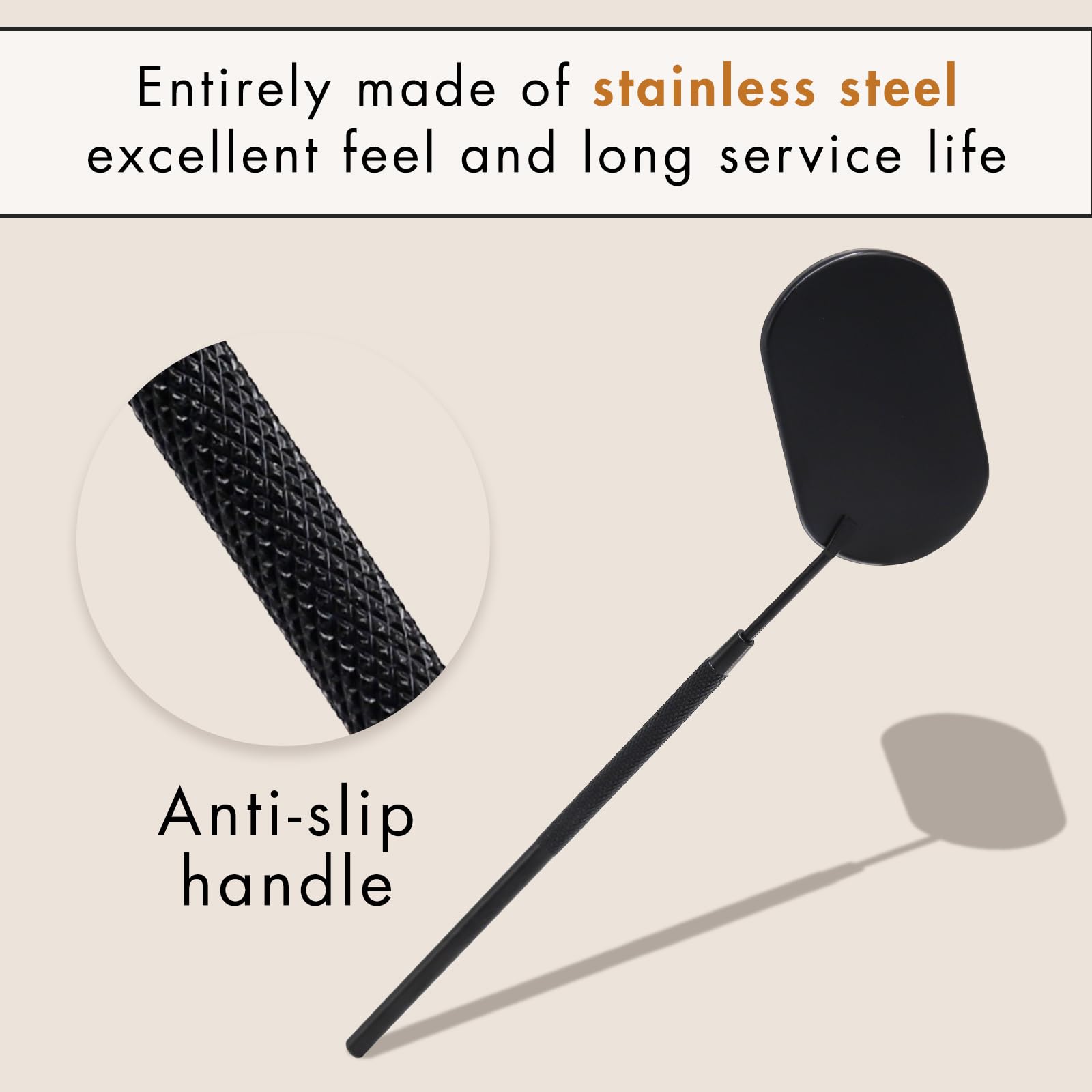 Embagol Lash Mirror Multi-Use helps reach tight spaces and awkward angles.