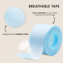 Embagol blue lash tape shows easy tear design for quick setup