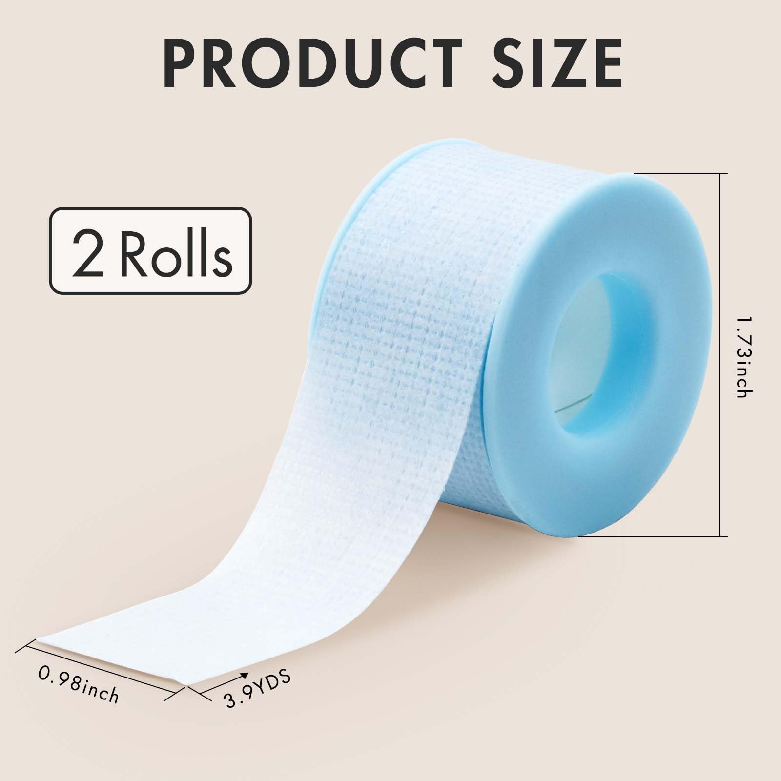 Latex-free hypoallergenic Embagol lash tape gentle on skin during extensions