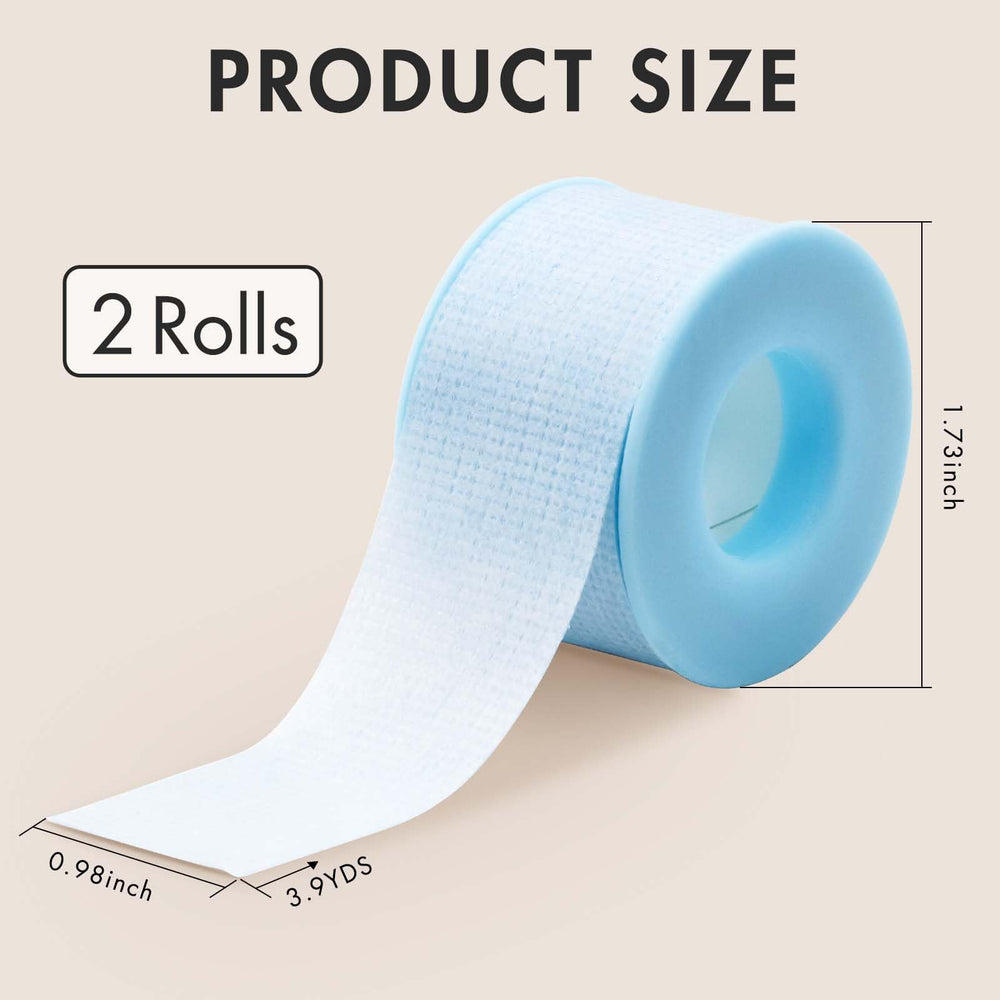 Latex-free hypoallergenic Embagol lash tape gentle on skin during extensions