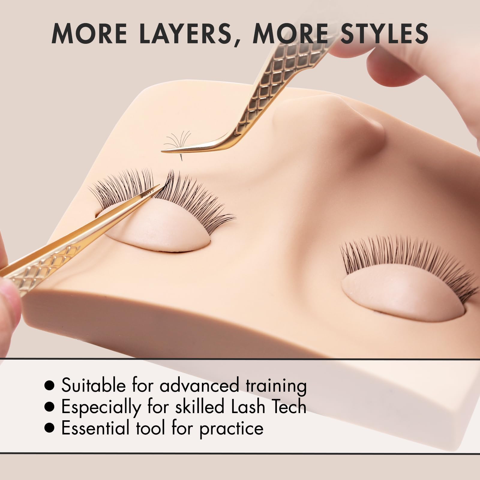 Silicone skin texture on Embagol head feels smooth and durable