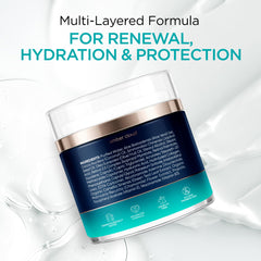 Airless pump packaging promotes hygienic, mess-free dispensing.