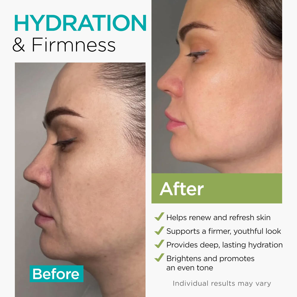 Application shot showing smooth, even coverage of Ember Cloud cream.