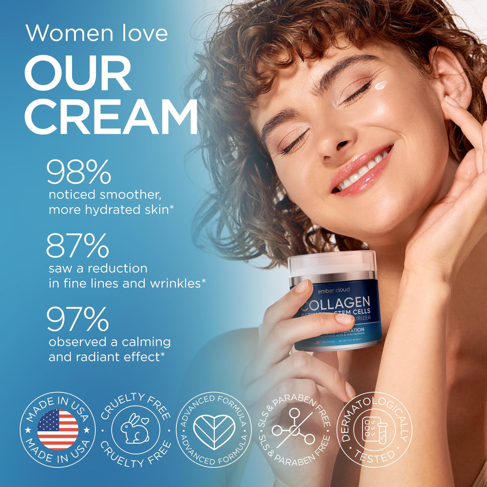 Envase sin aire Ember Cloud para proteger la crema.