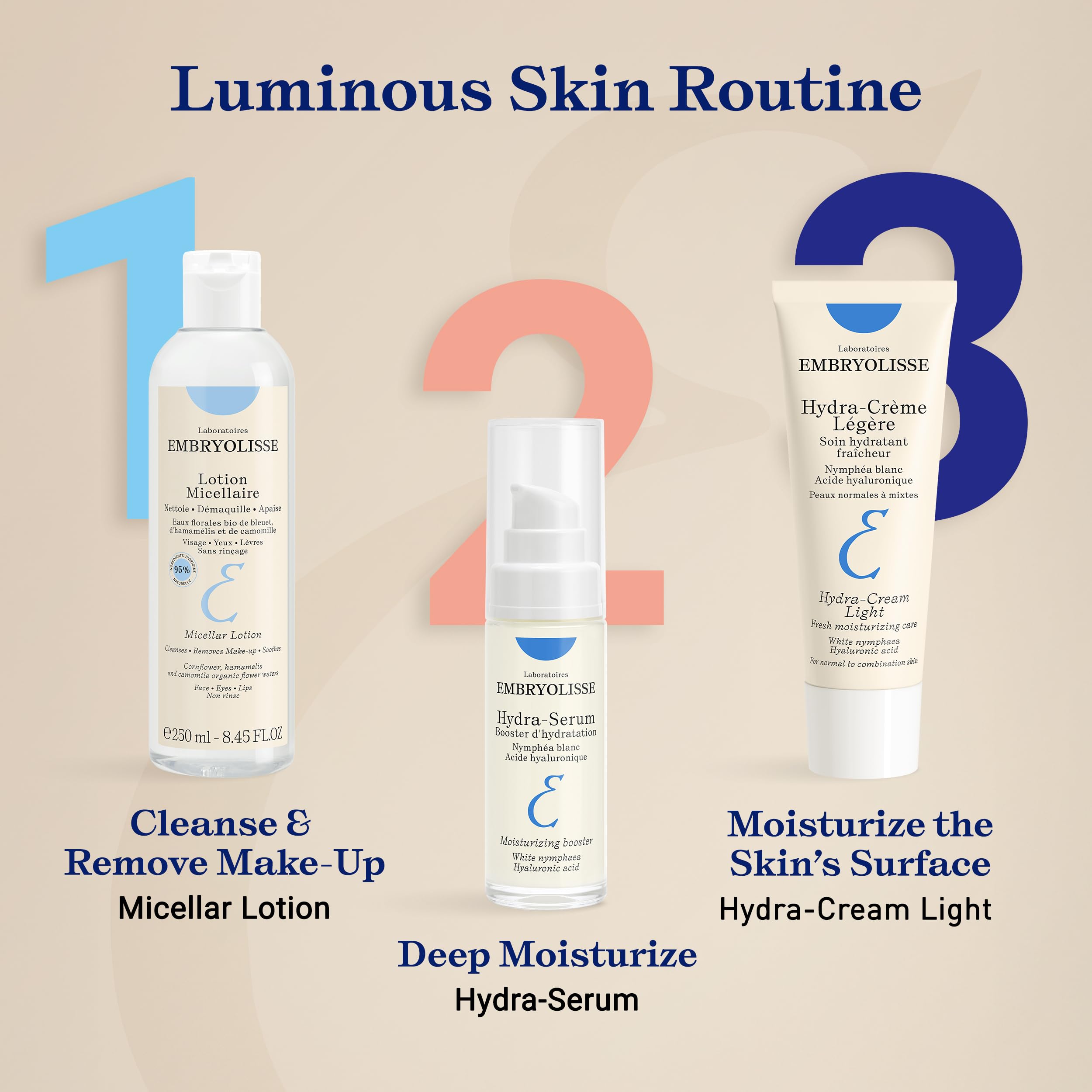 Embryolisse Hydra-Cream Light recyclable aluminum tube supports sustainability