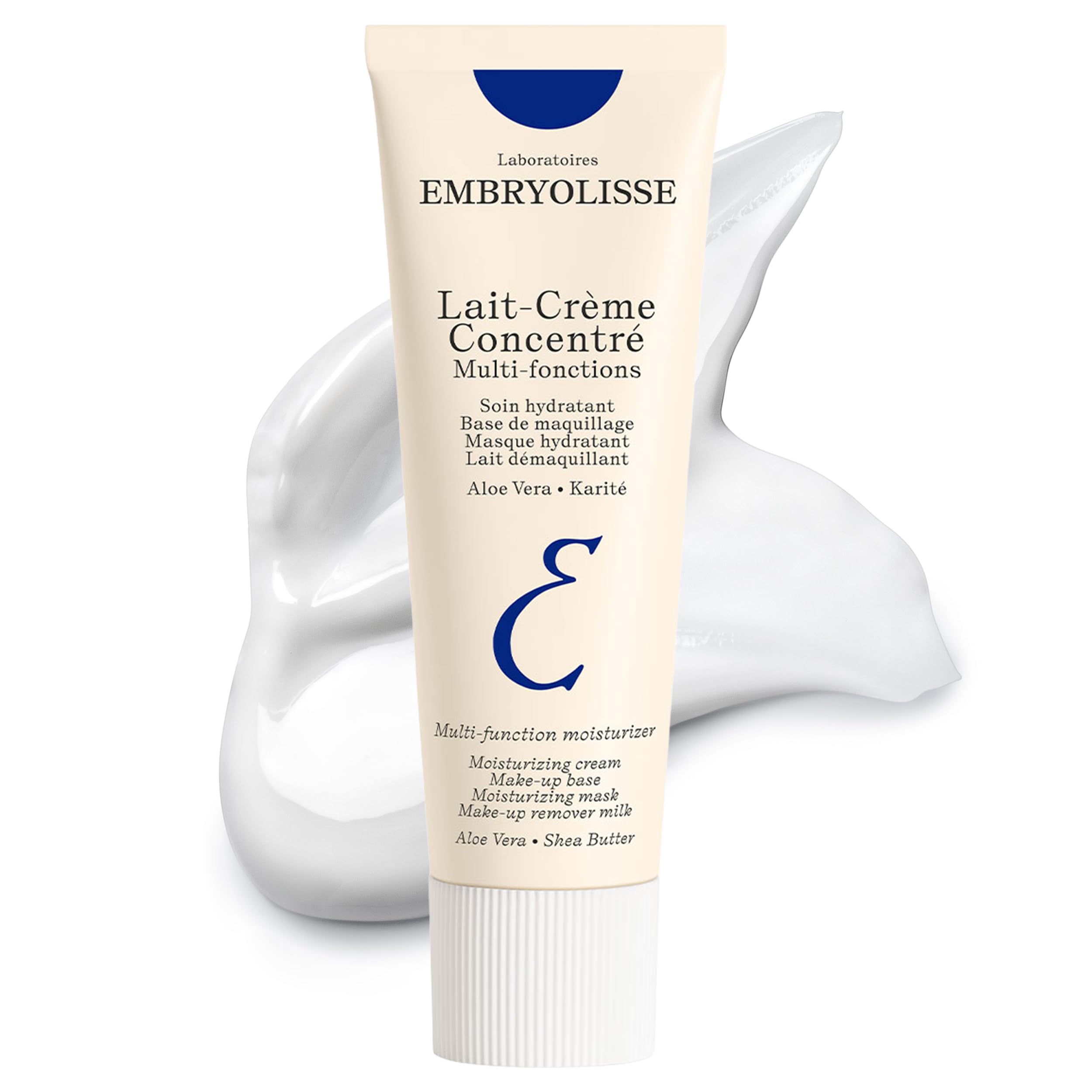 Embryolisse Lait-Crème Concentré bottle-pump for on-the-go hydration and prep.
