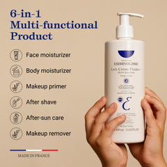 Embryolisse Lait Creme Fluid+ uso corporal ligero para piel suave.