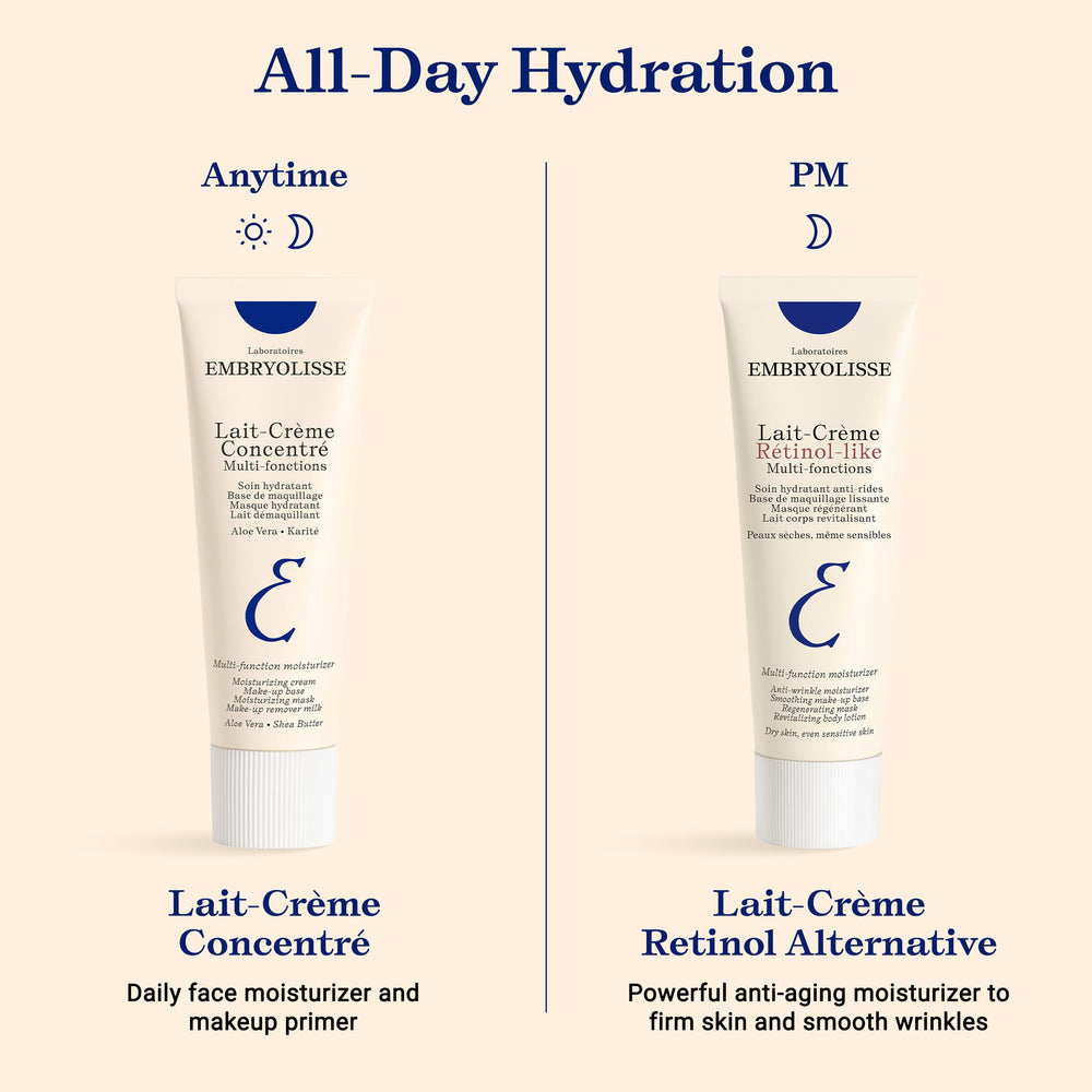 Cruelty-free packaging of Embryolisse Lait-Crème Retinol Alternative
