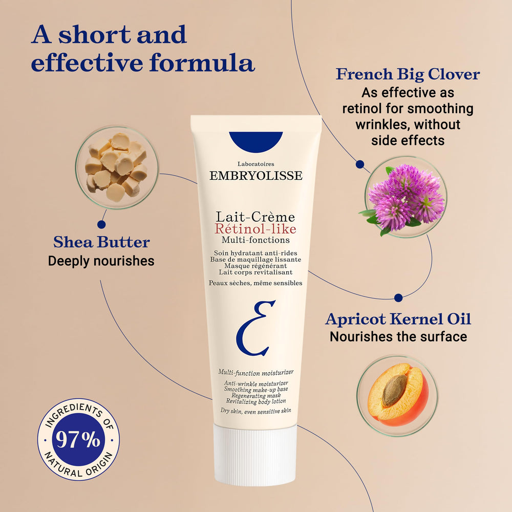 Embryolisse Lait-Crème Retinol Alternative delivering soft hydrated skin texture
