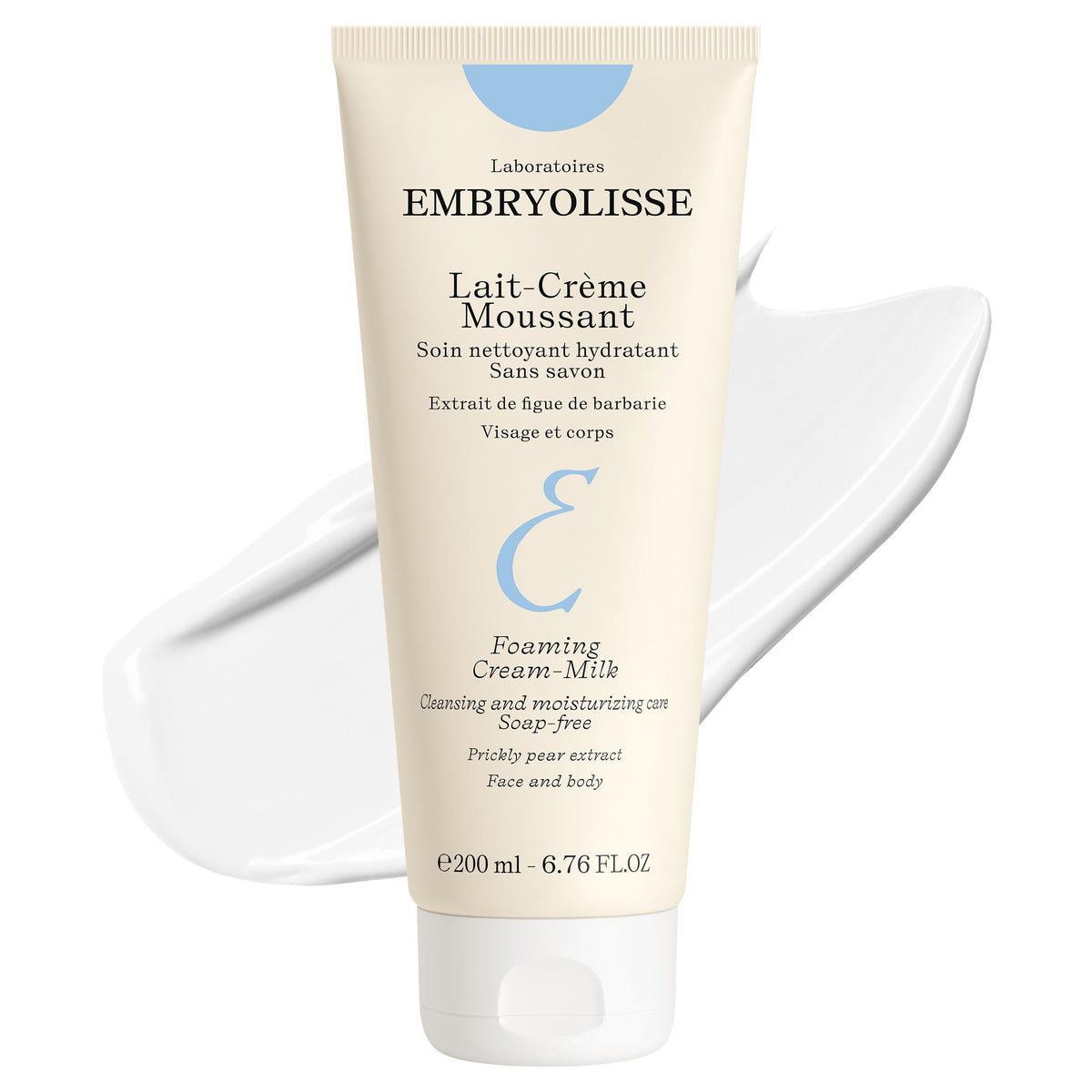 Embryolisse Leche Espumosa para rostro y cuerpo, limpieza suave e hidratante