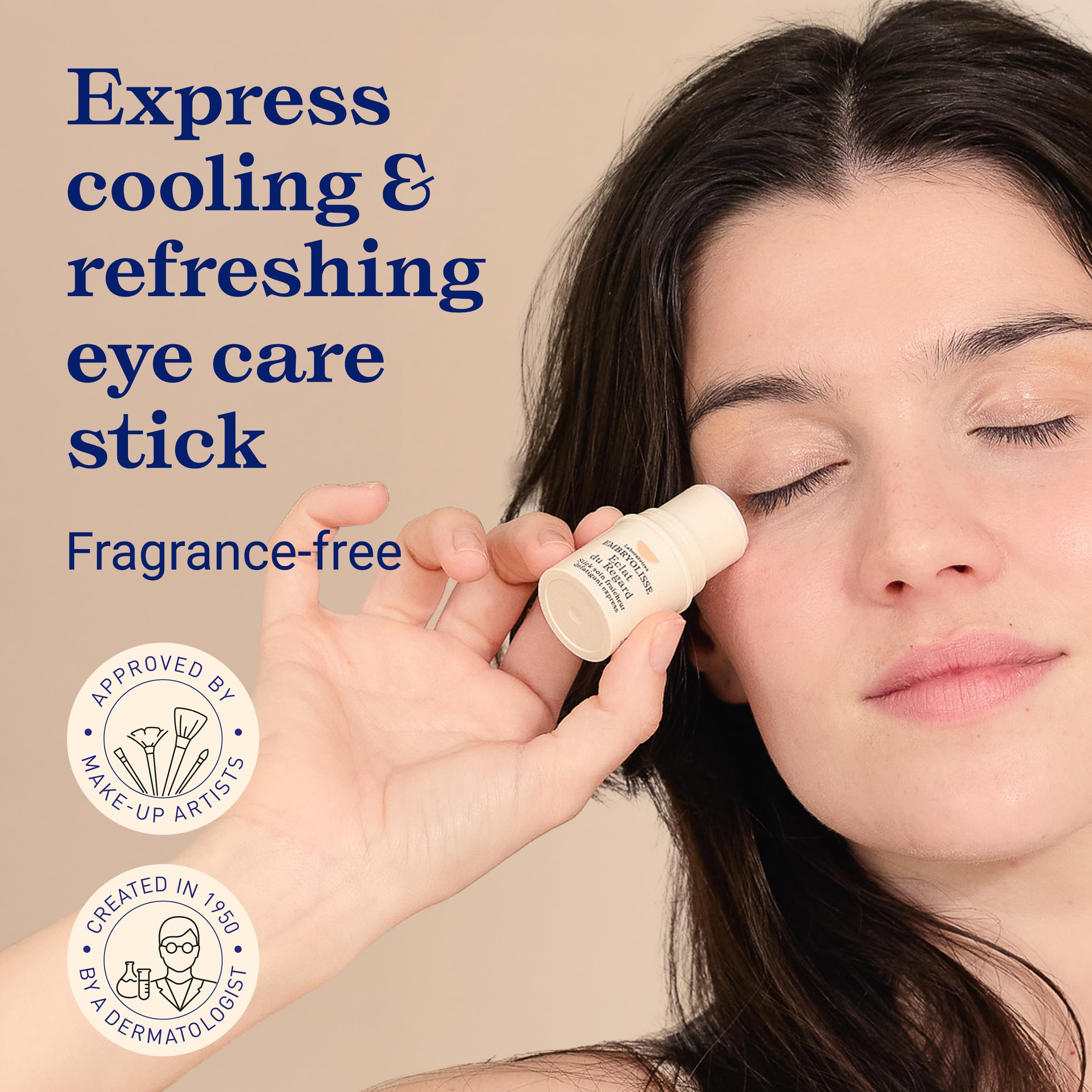 Embryolisse Radiant Eye Stick application close-up demonstrating precise care