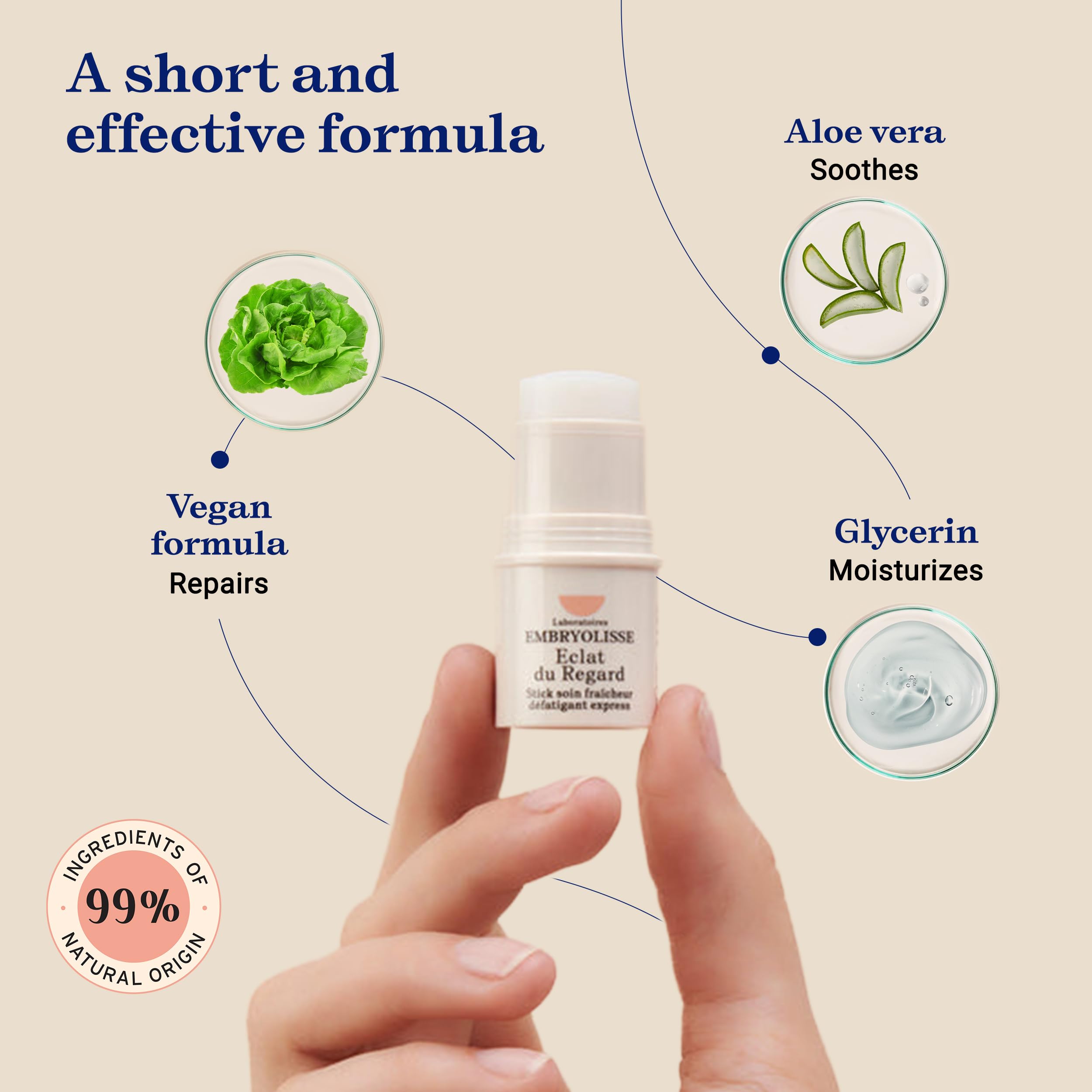 Vegan Embryolisse Radiant Eye Stick in a close-up shot