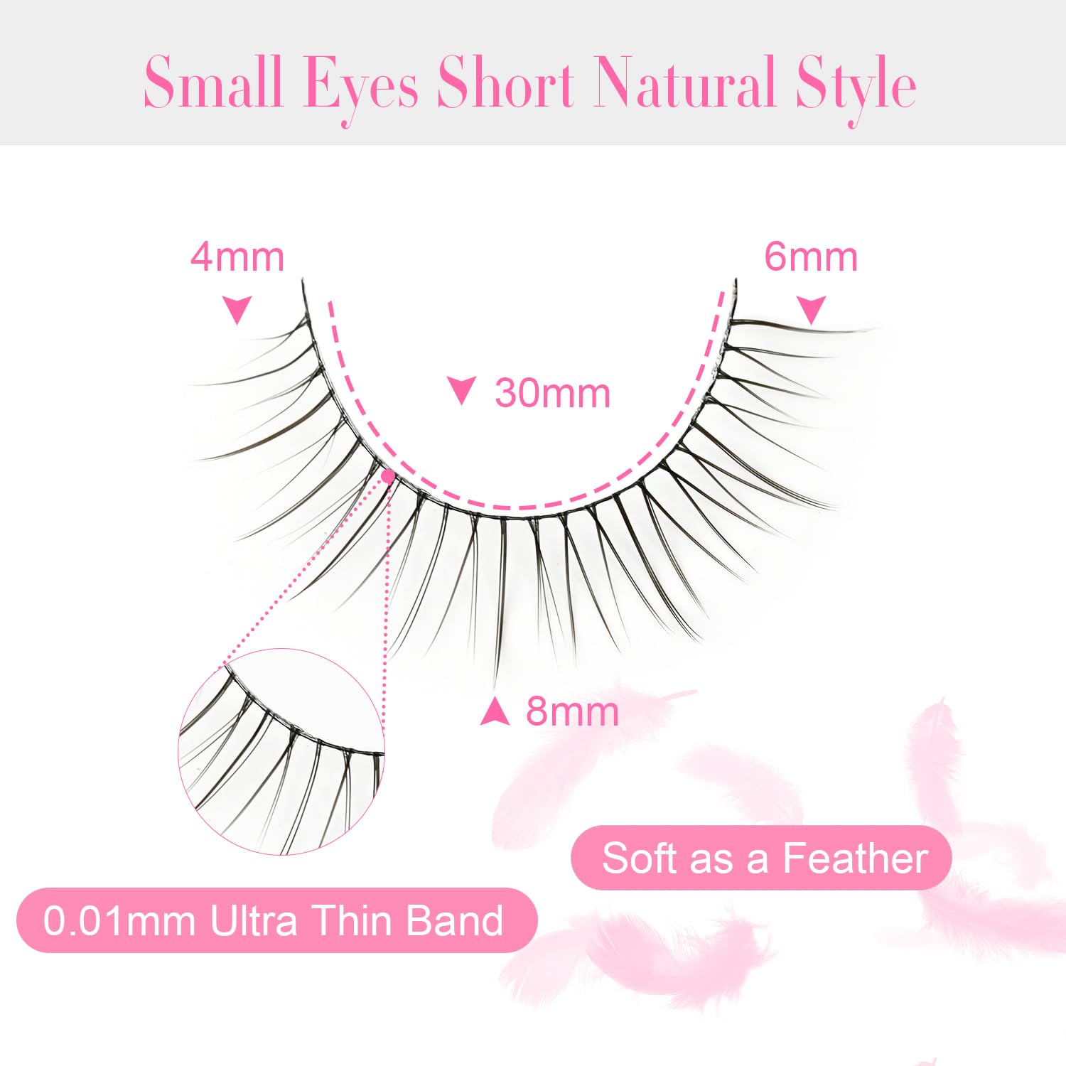 EMEDA easy-to-use lashes provide irritation-free wear and comfortable all-day use.