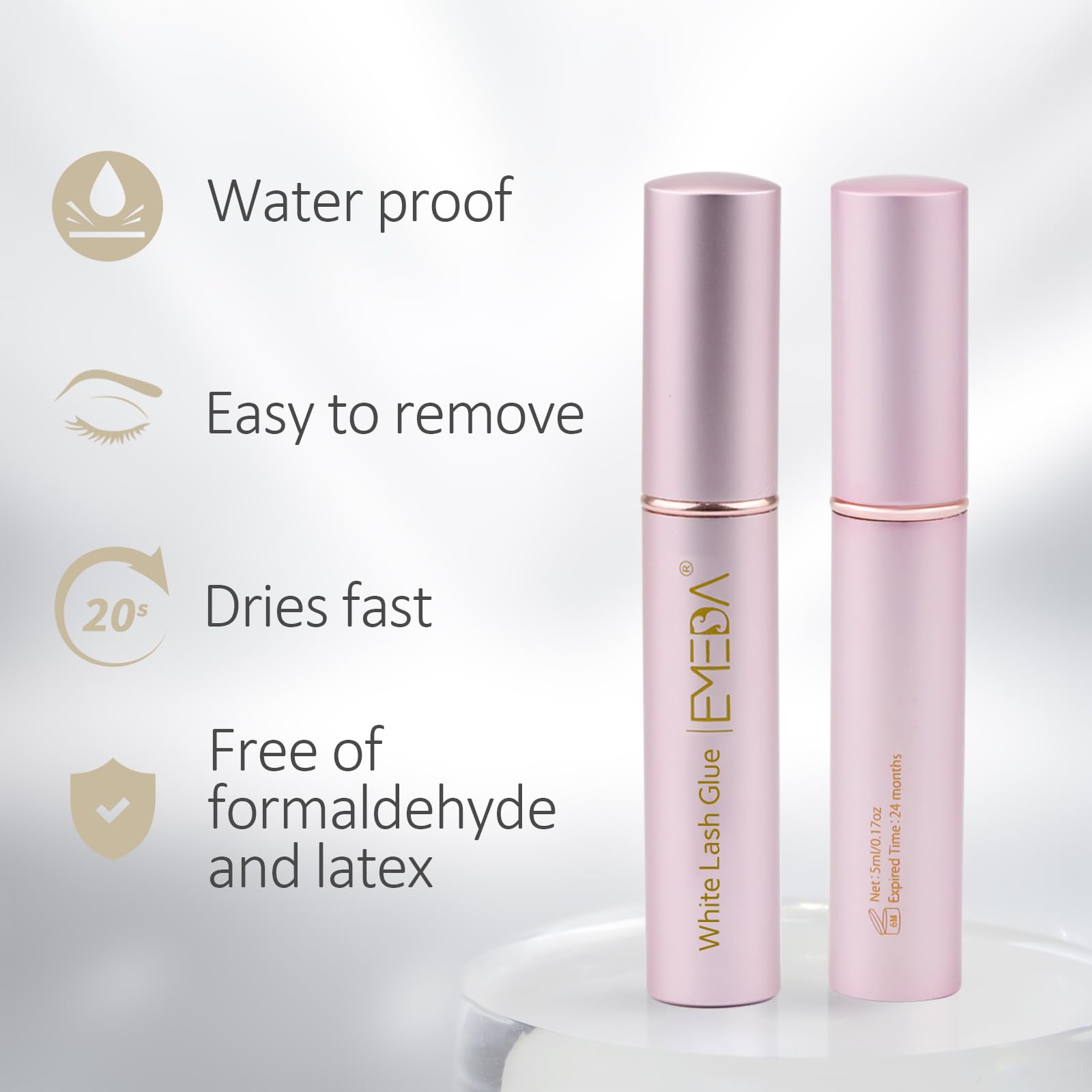 EMEDA dry-clear glue surface indicates invisible bond