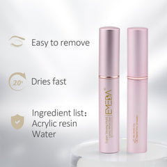 EMEDA lash glue applicator brush demonstrating precise application and quick dry