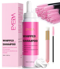 EMEDA Lash Shampoo Kit con espuma densa para limpieza suave de pestañas