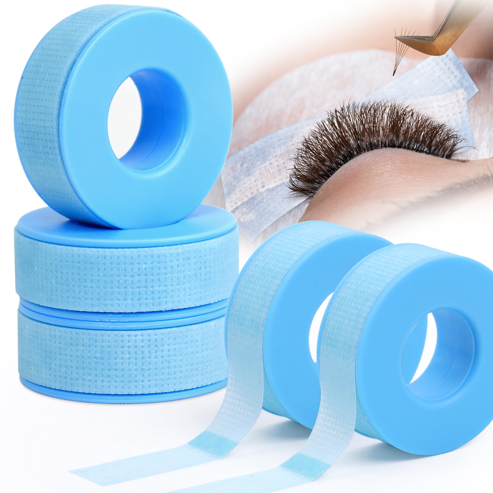 EMEDA lash tape breathable silicone close-up for safe lash prep