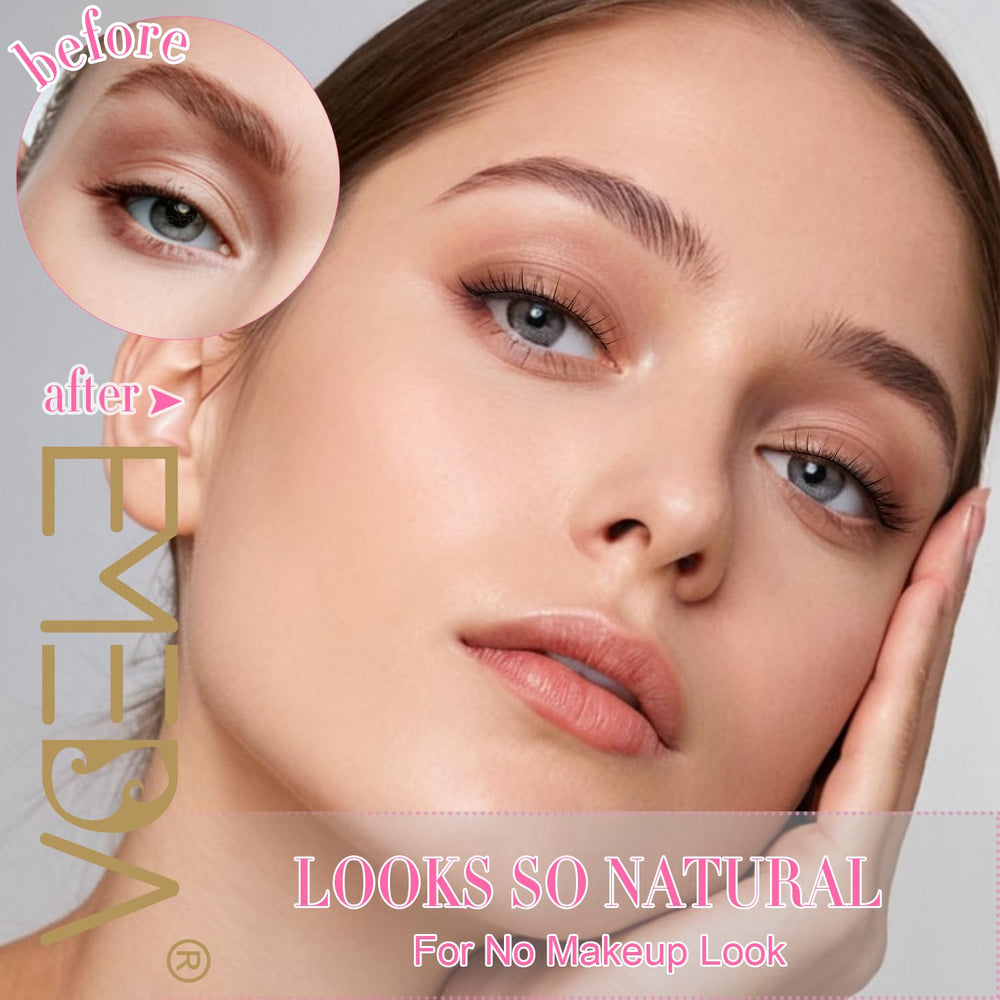EMEDA soft lightweight lashes offer a natural wispy look without bulk.