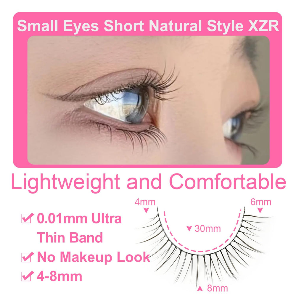 EMEDA super natural wispy strip lashes elevate eye definition with minimal effort.