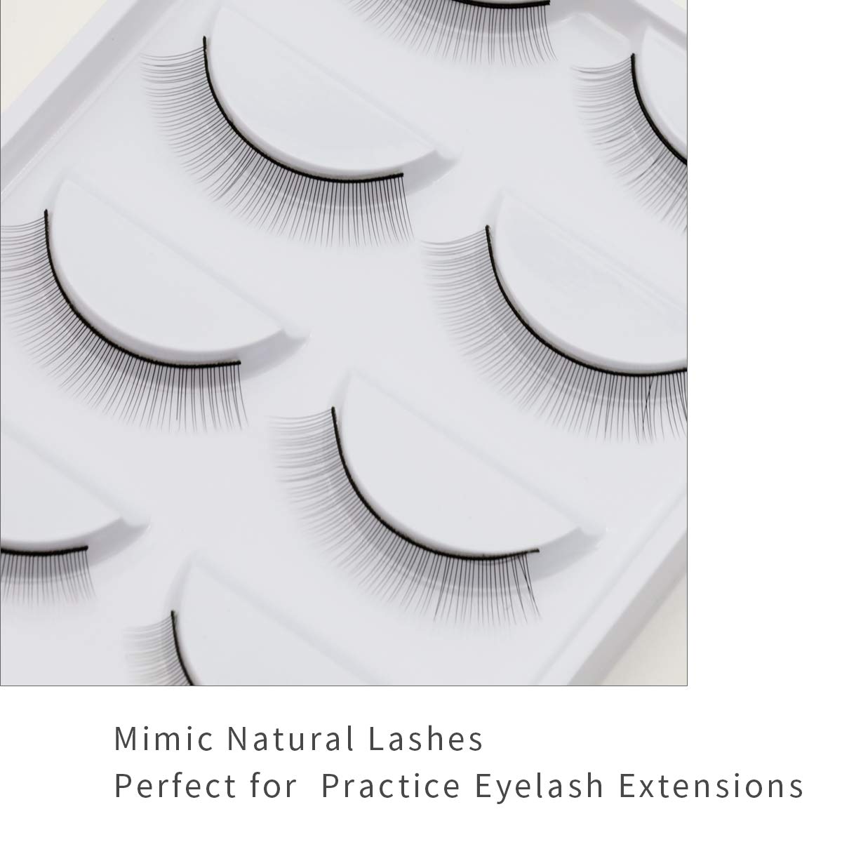 EMEDA thin band lash strips with natural appearance for practice