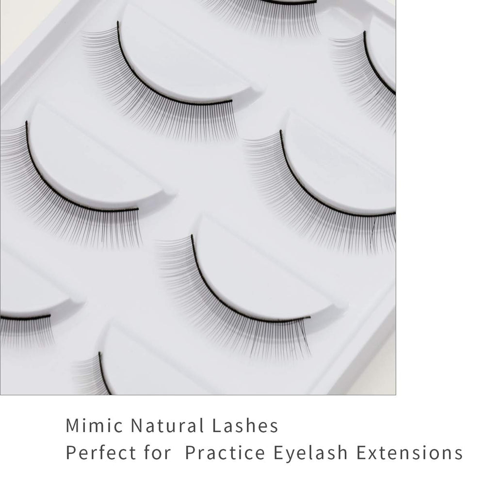 EMEDA thin band lash strips with natural appearance for practice