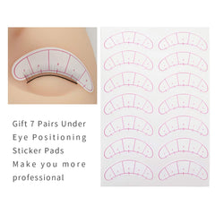 EMEDA under-eye placement stickers (14 pads) for beginner alignment