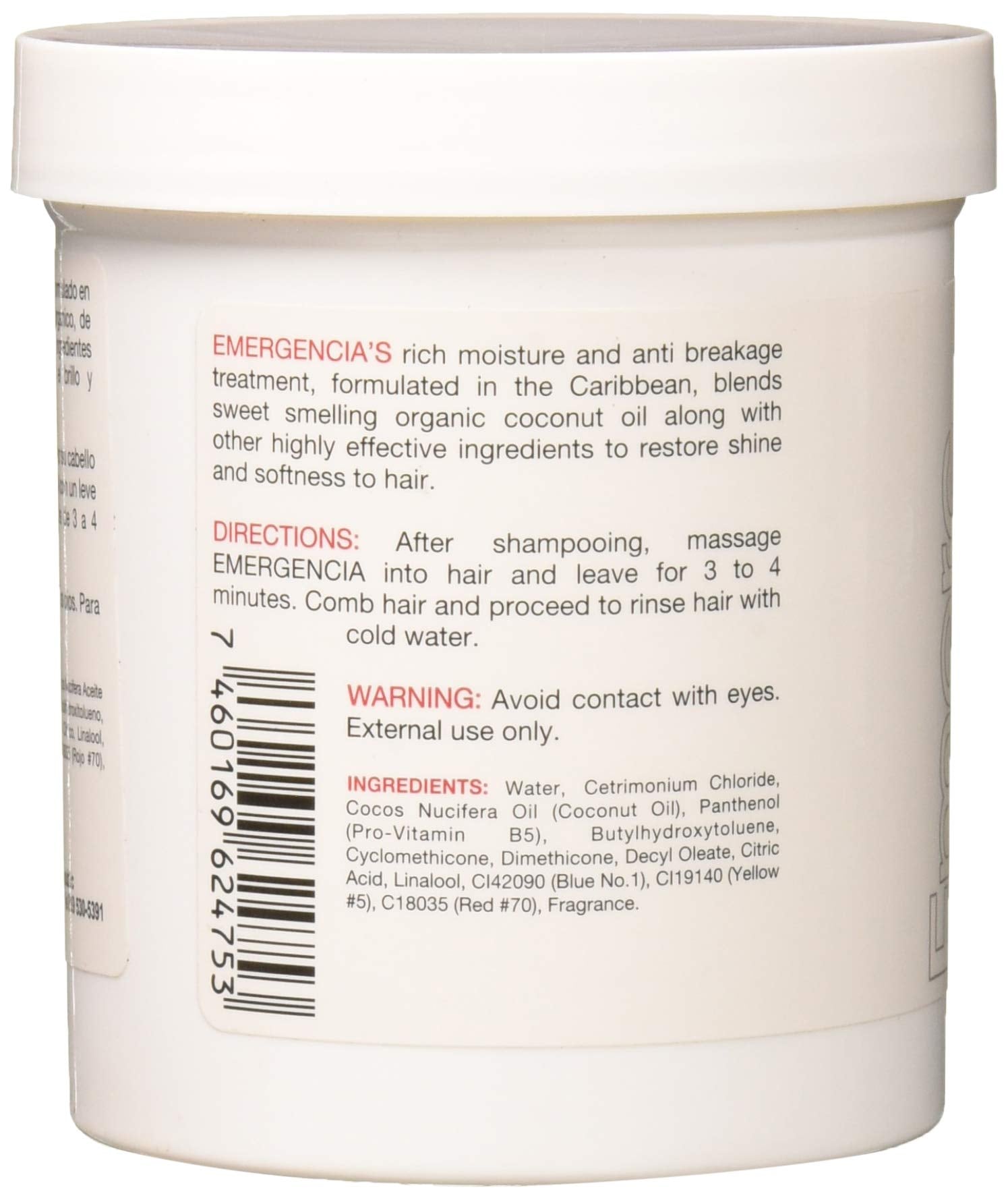 Emergencia: textura cremosa que aporta suavidad y brillo al cabello.