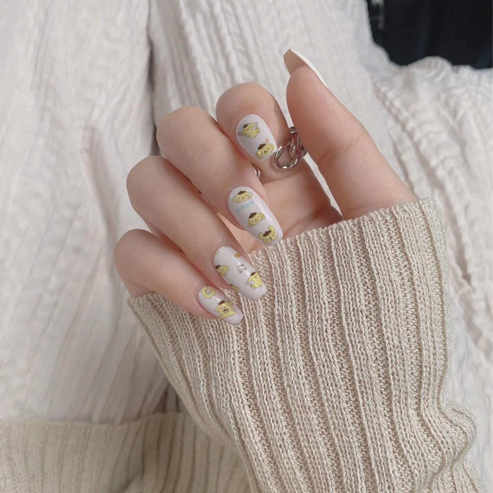 Emifunny kawaii nail art decals pack for quick, stylish at-home nails.