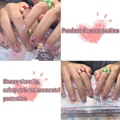Emifunny vibrant patterns nail stickers suitable for all nail types.