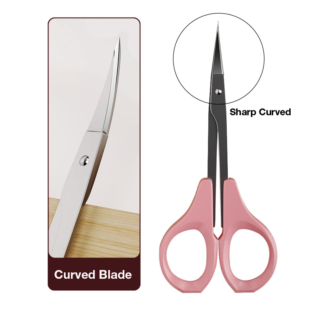 Emilystores stainless steel eyebrow scissors offer durable performance for daily grooming.