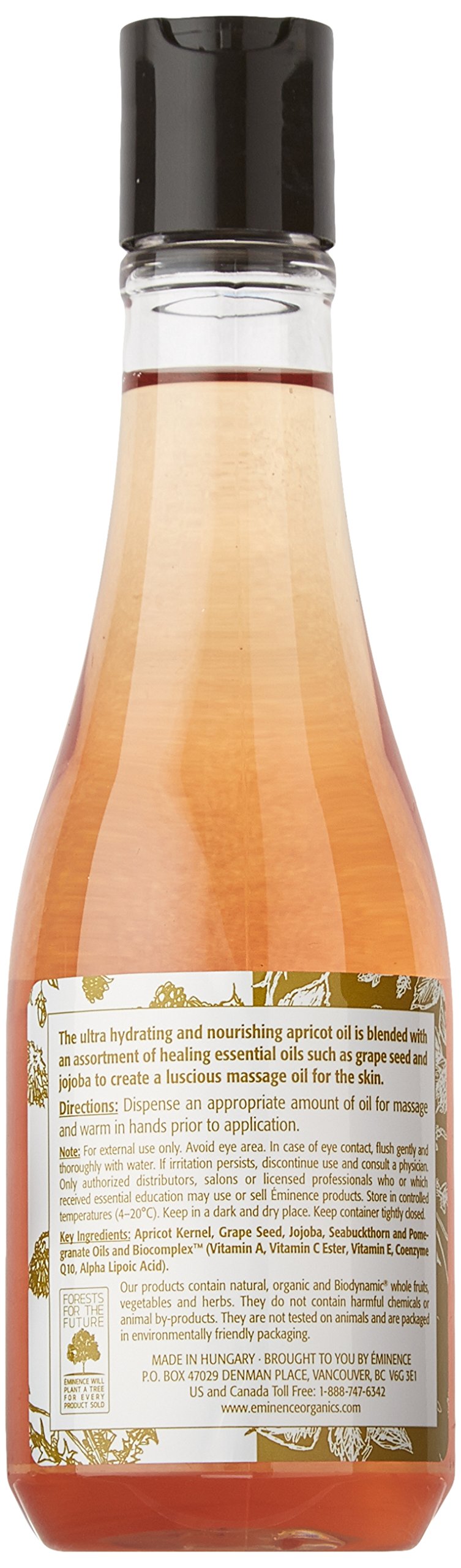 Eminence Apricot Body Oil hydrates dry elbows and knees for comfort.