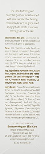 Eminence Apricot Body Oil softens and smooths skin with a silky feel.