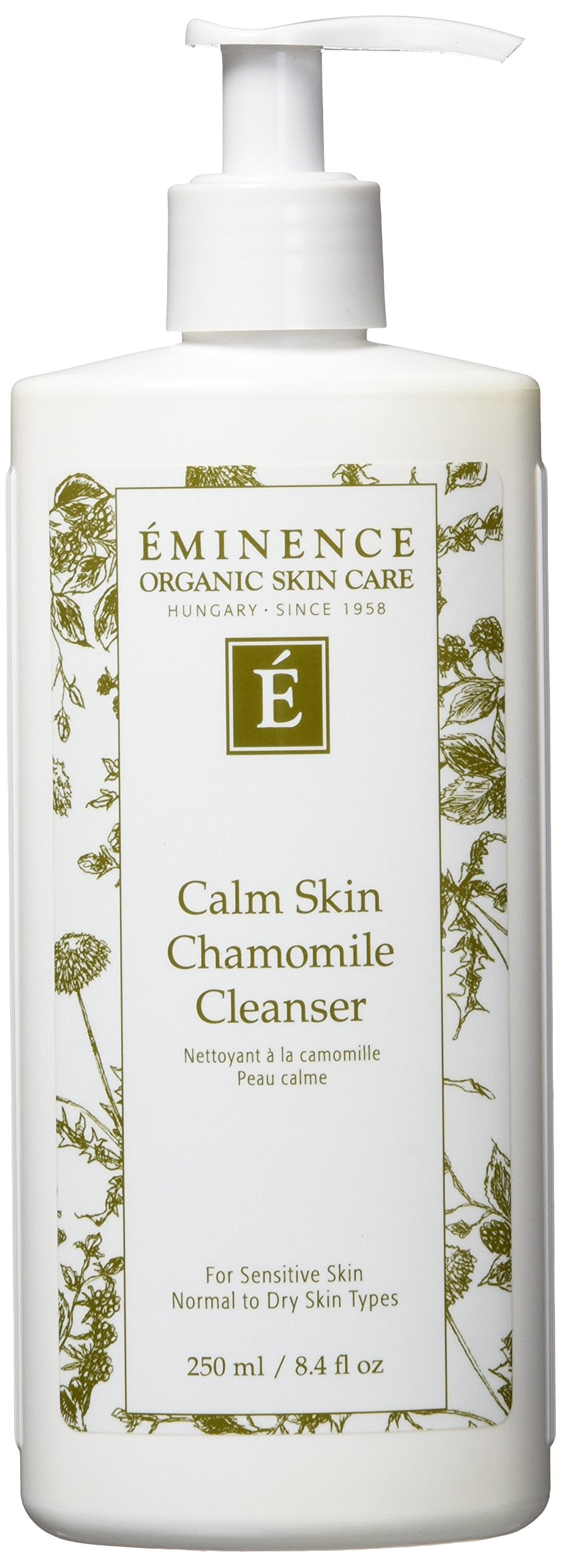 Eminence Calm Skin Chamomile Cleanser bottle for sensitive skin in a calming routine
