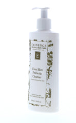 Eminence Clear Skin Probiotic Cleanser packaging highlighting cruelty-free label