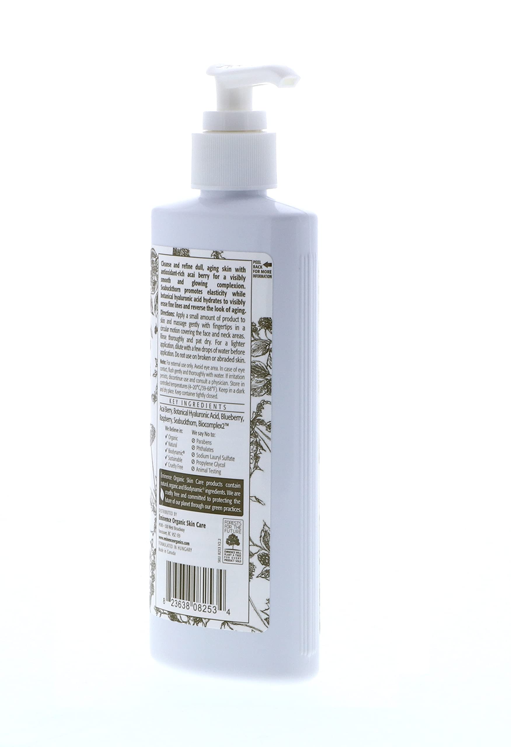 Eminence Creamy Cleanser foam—smooth texture for gentle cleansing.