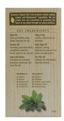 Close-up of herbal ingredients featured in Eminence Facial Recovery Oil.