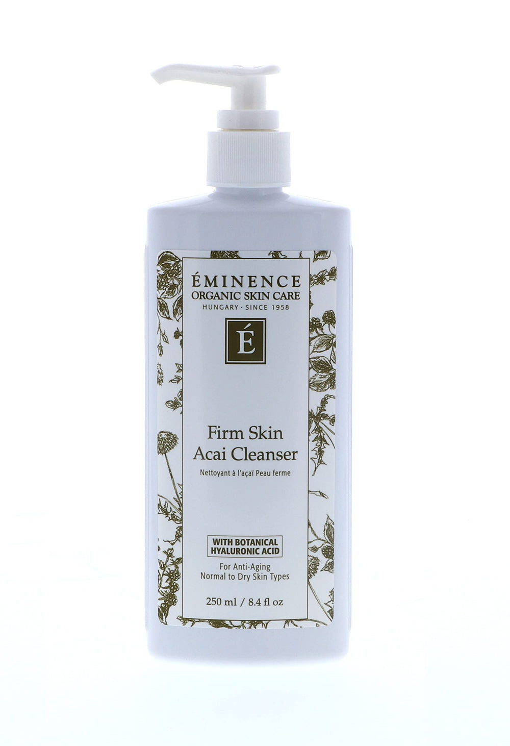 Eminence Firm Skin Acai Cleanser bottle—creamy cleanser for daily hydration.