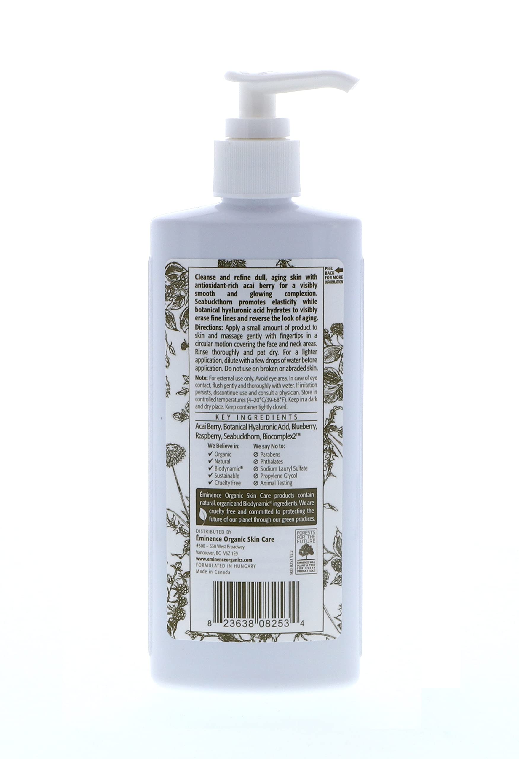 Eminence Hyaluronic Acid droplets—lightweight hydration for a plump feel.