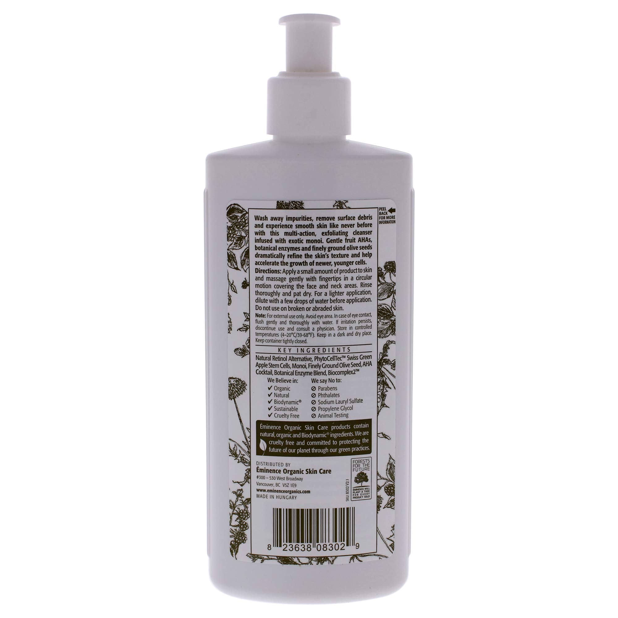Eminence Monoi Age Corrective Exfoliating Cleanser texture close-up showing gentle exfoliation.