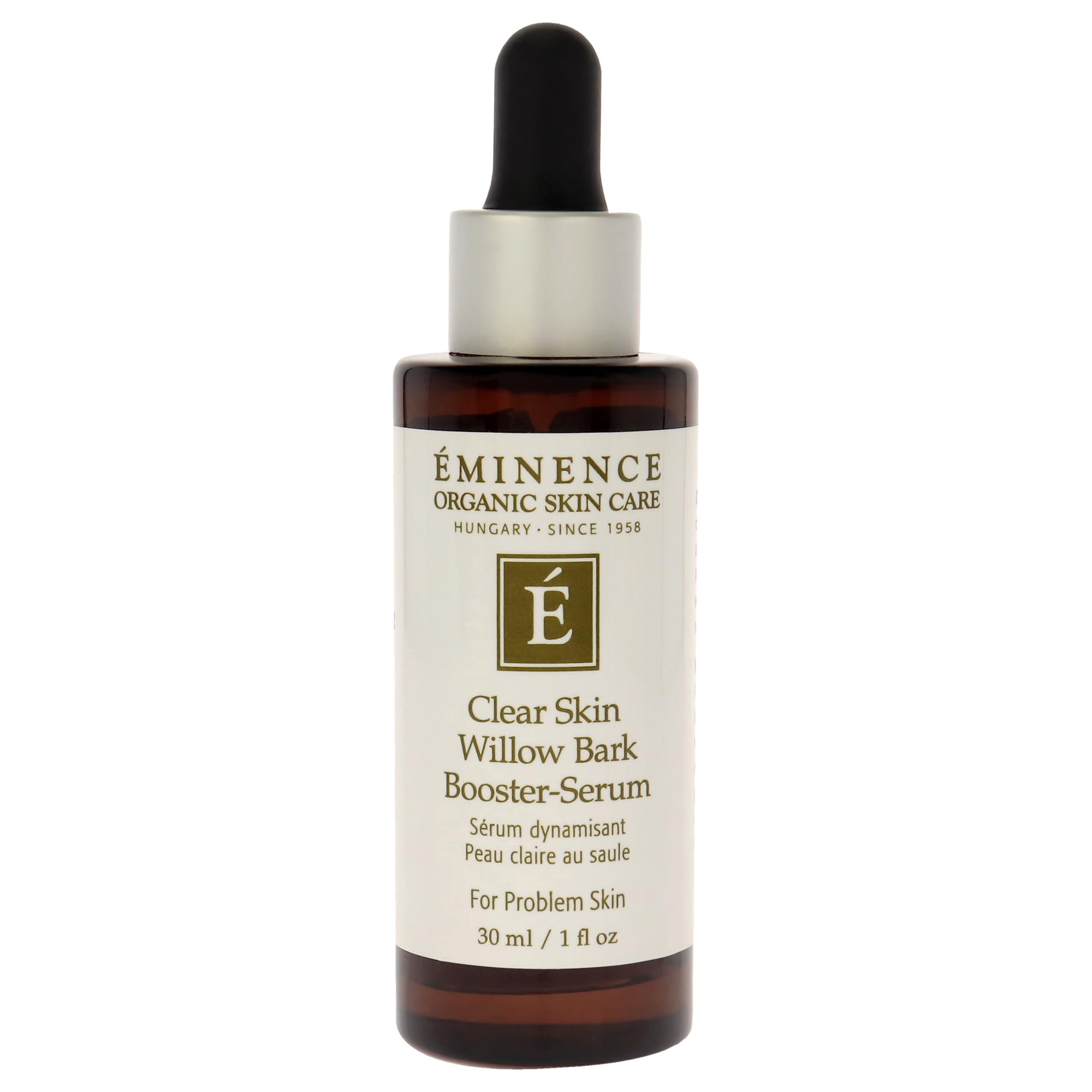 Eminence Willow Bark Booster Serum close-up texture showcases soothing exfoliation
